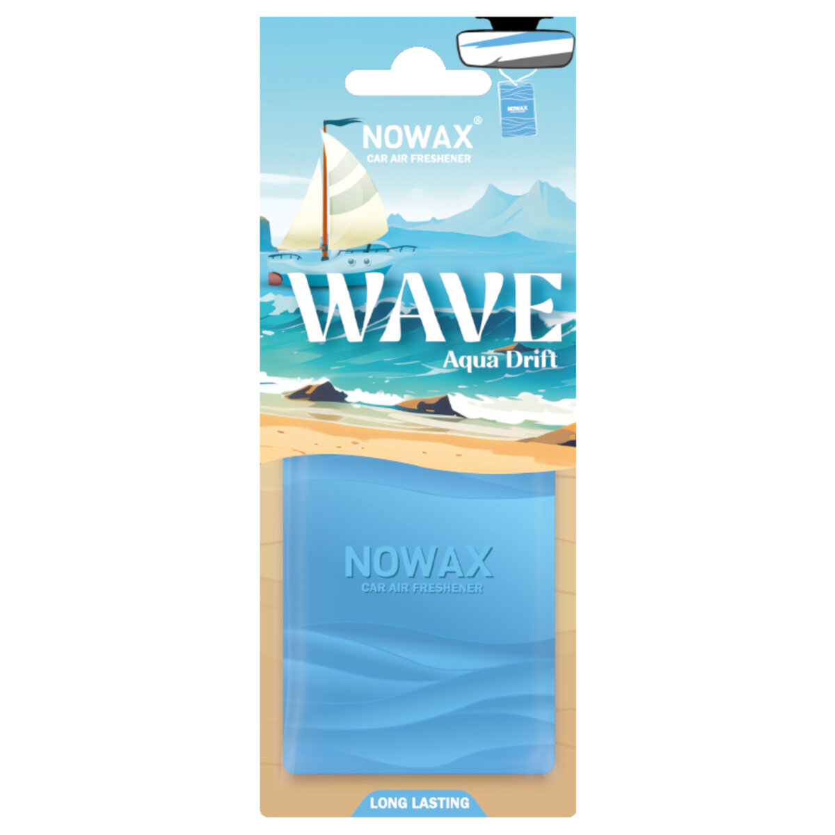Ароматизатор пластиковий Nowax серія Wave - Aqua Drift (NX07774) дивитися фото №1