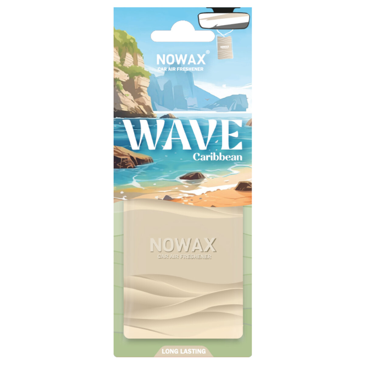 Ароматизатор пластиковий Nowax серія Wave - Caribbean (NX07776) дивитися фото №1