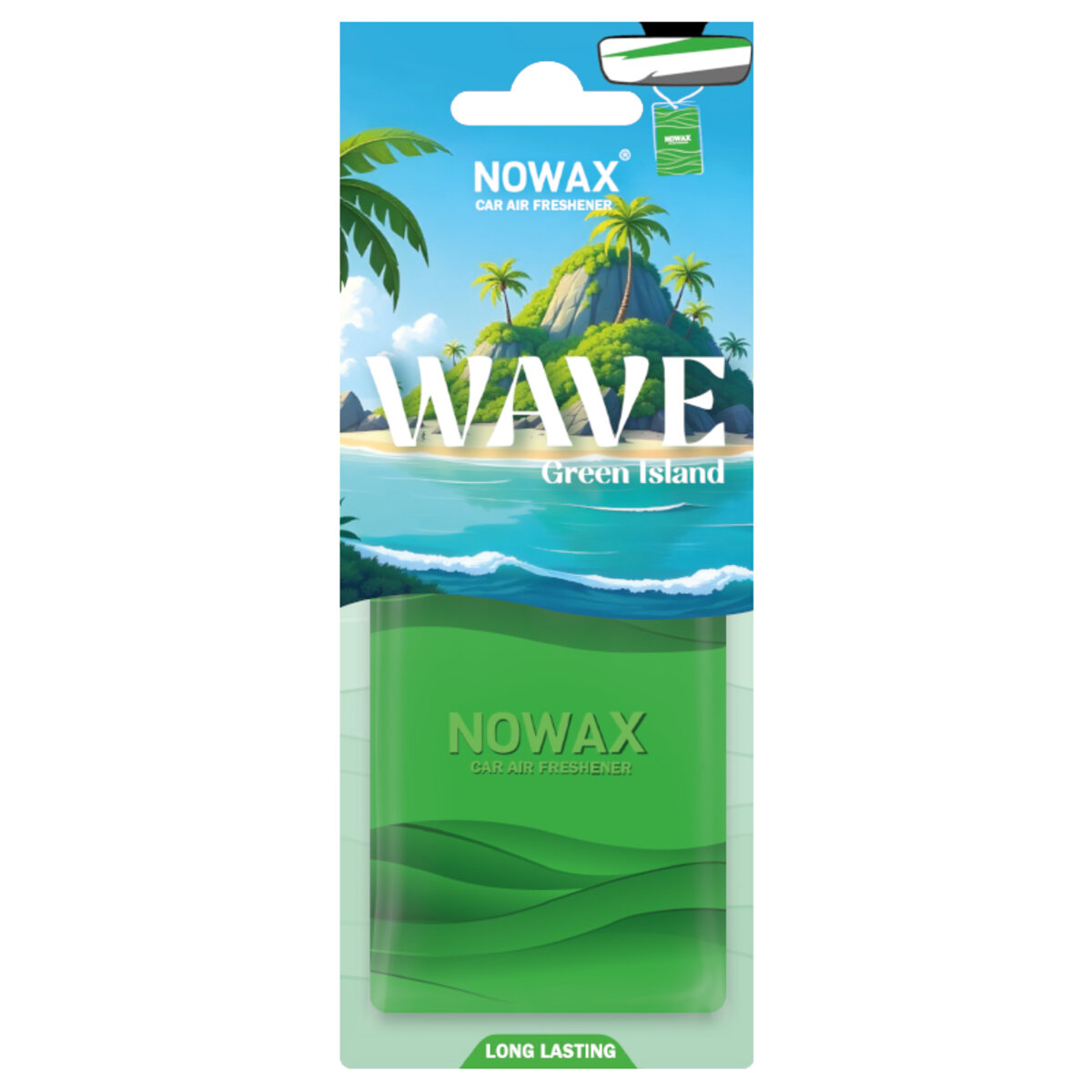 Ароматизатор пластиковий Nowax серія Wave - Green Island (NX07777) дивитися фото №1