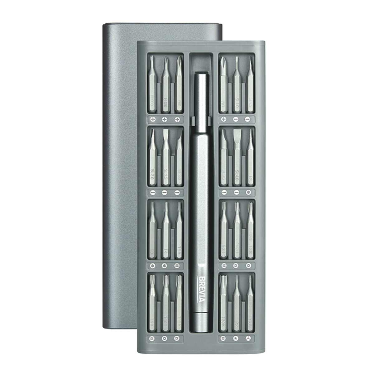 Викрутка Brevia з комплектом насадок для точних робіт 24в1 (55024MMC) дивитися фото №1