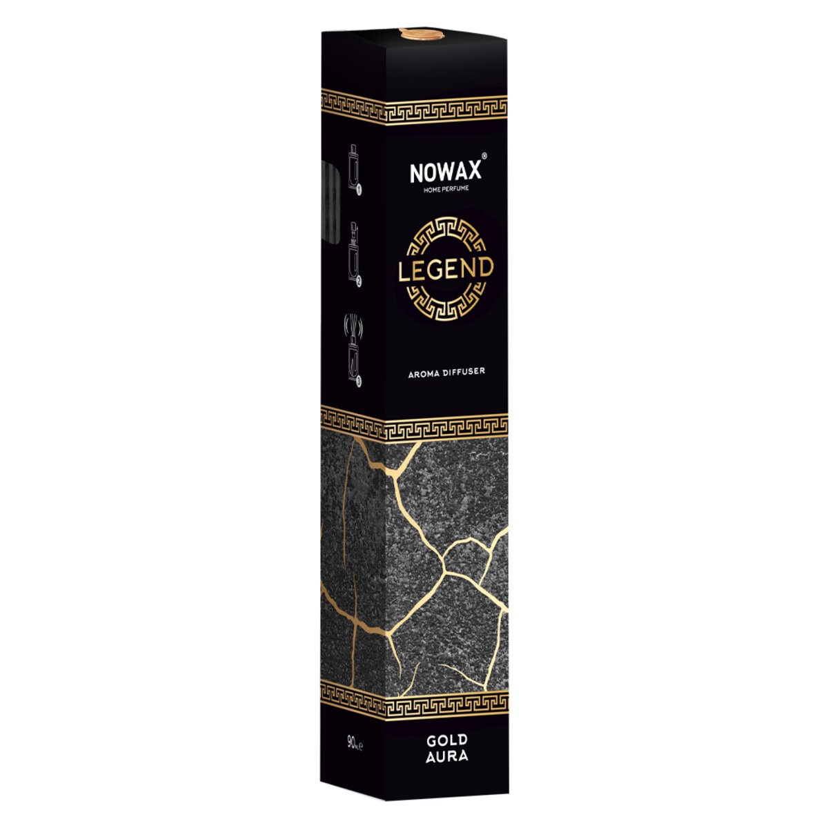 Аромадифузор з паличками Nowax  Legend - Gold Aura 90мл (NX91665) дивитися фото №1