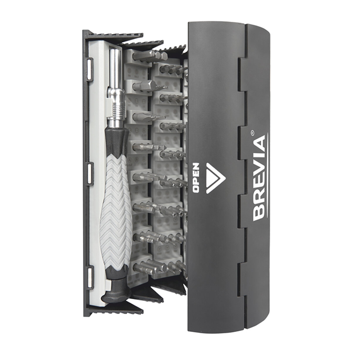 Викрутка Brevia з комплектом насадок для точних робіт 126в1 (55126MRC) дивитися фото №1