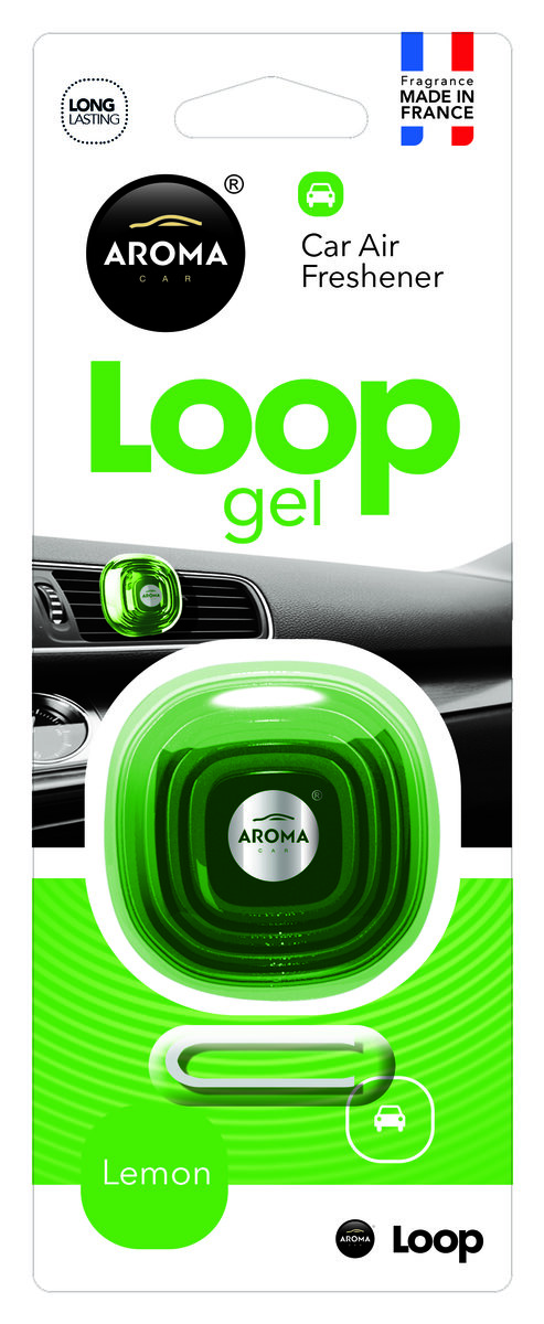 Ароматизатор Aroma Car Loop Lemon гелевий (63116) дивитися фото №1