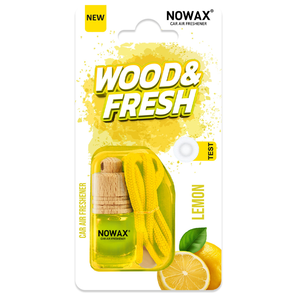 Ароматизатор повітря в блістері Nowax Wood&Fresh - Lemon (NX92051) дивитися фото №1