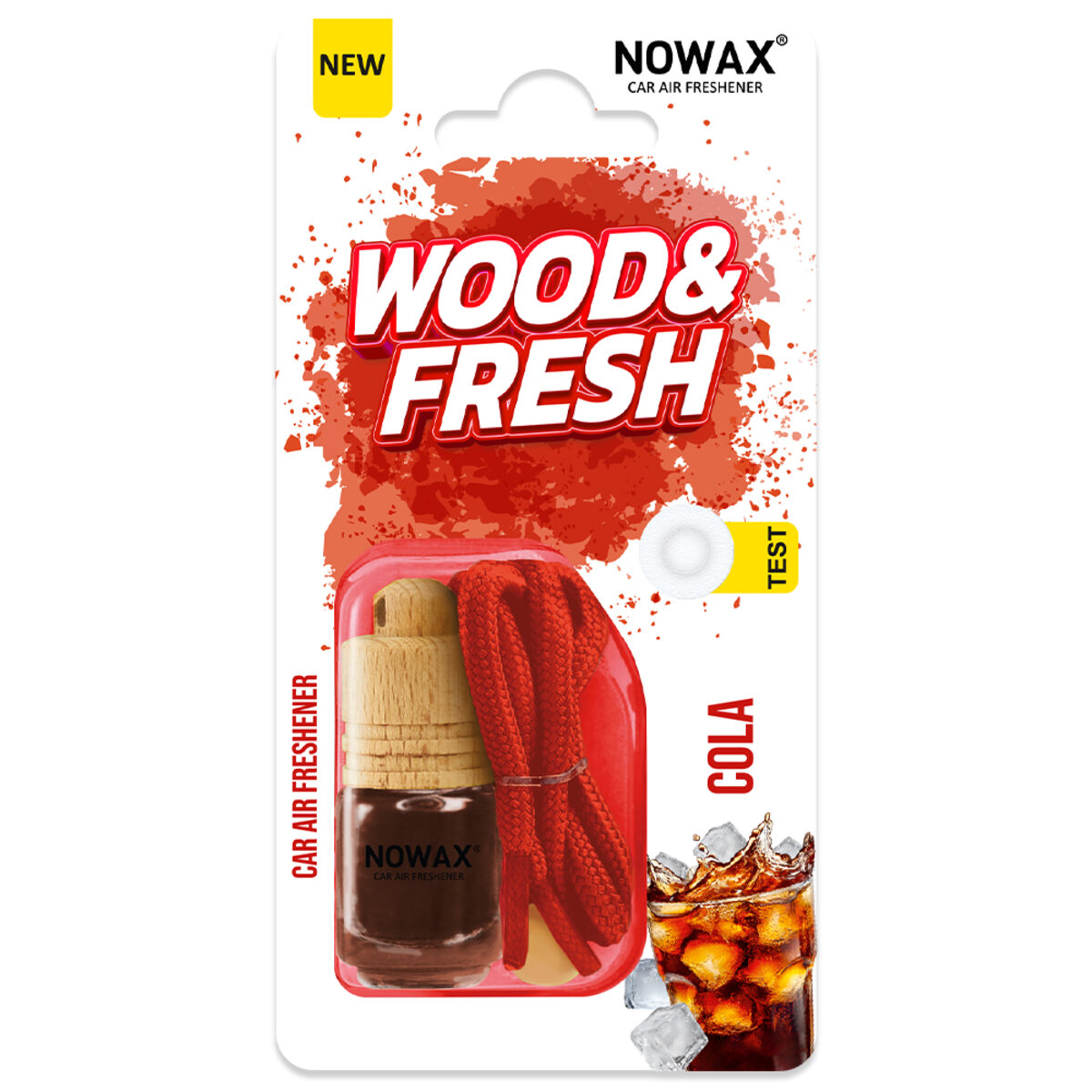 Ароматизатор повітря в блістері Nowax Wood&Fresh - Cola (NX92037) дивитися фото №1