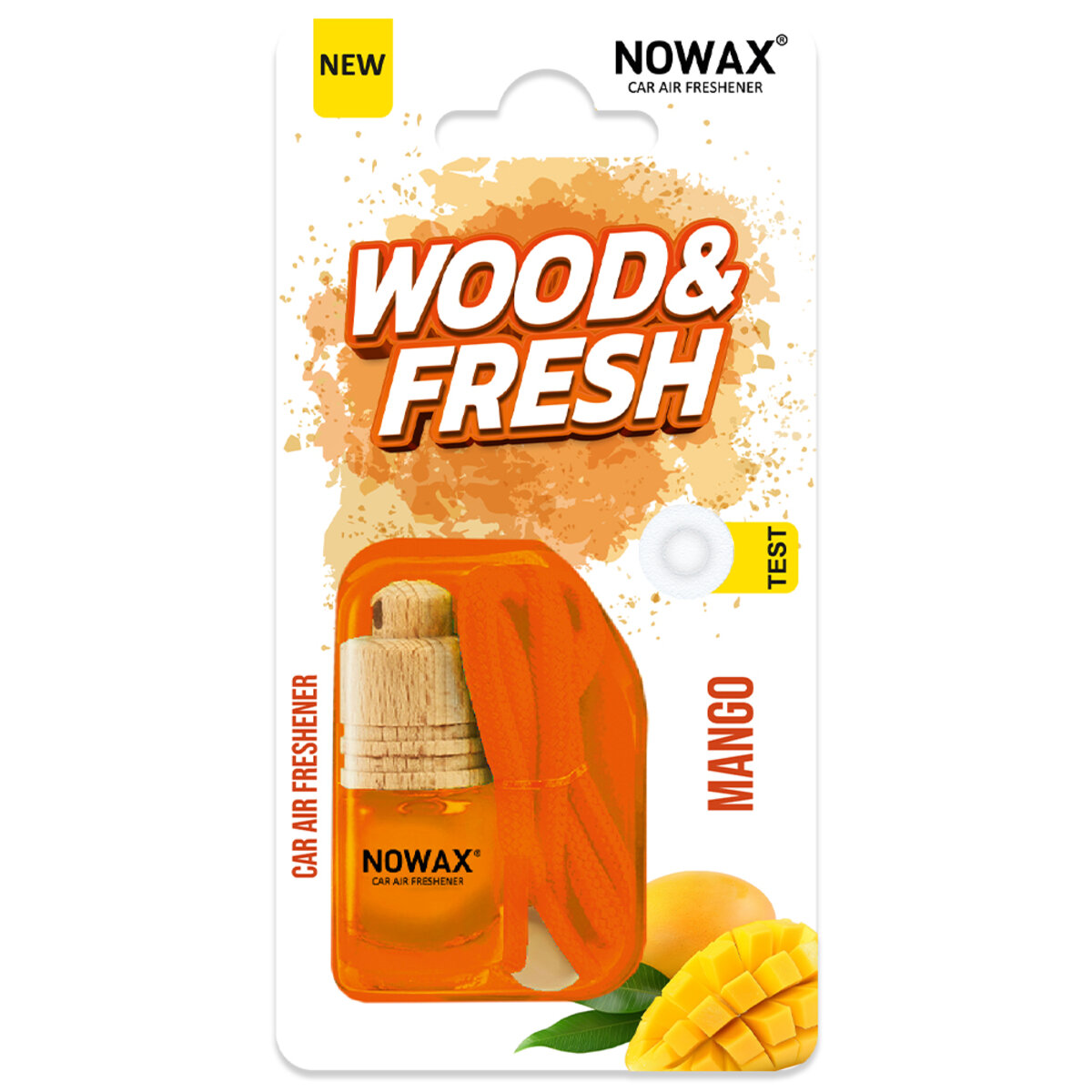 Ароматизатор повітря в блістері Nowax Wood&Fresh - Mango (NX92068) дивитися фото №1