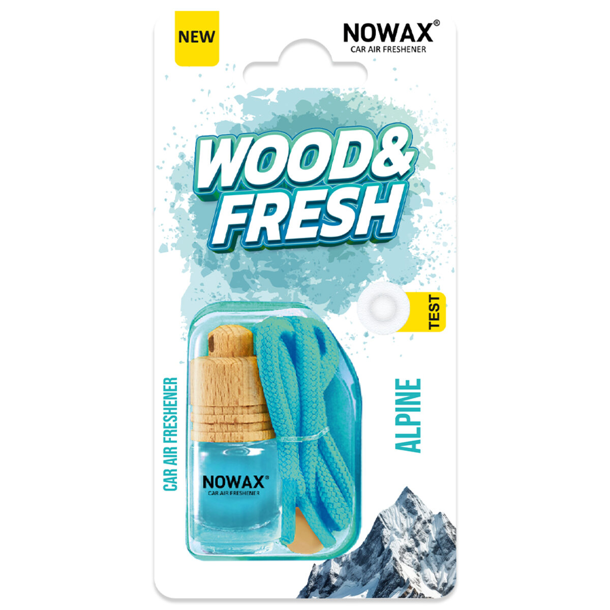 Ароматизатор повітря в блістері Nowax Wood&Fresh - Alpine (NX91986) дивитися фото №1
